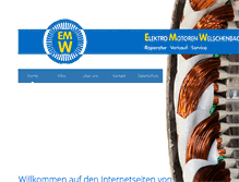 Tablet Screenshot of elektromotoren-welschenbach.de